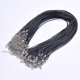 thumbnail image 3 of Wholesale Braided Rope Chain Black Leather Rope Handmade Necklaces For Women Men Jewelry Neck Decor Lobster Clasp String Cord, 3 of 5