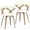 Washed Walnut/White, variant on LeisureMod Klyne Leather Dining Chair with Poplar Wood Frame – Mid-Century Wooden Accent Chair with Swivel Base and Curved Open Back Side Chair for Kitchen or Dining Room Set of 2