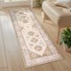 thumbnail image 4 of MeyJey Alfombra Vintage Oriental de 2'x6' para Pasillos, Alfombra Antideslizante Lavable a Máquina para Recámara/sala/comedor/cuarto de Lavado, Beige/marrón, 4 of 13