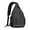 Slate Grey, variant on Mosiso Sling Backpack, Multipurpose Crossbody Shoulder Bag with Front Buckle Pouch&Reflective Strip For Hiking,Travel,For Women Men,Black