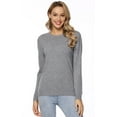 thumbnail image 1 of LANPULUX Chandail en Laine Mérinos 100 % pour Femmes, Manches Longues, Col Roulé, Col Rond, 1 of 6