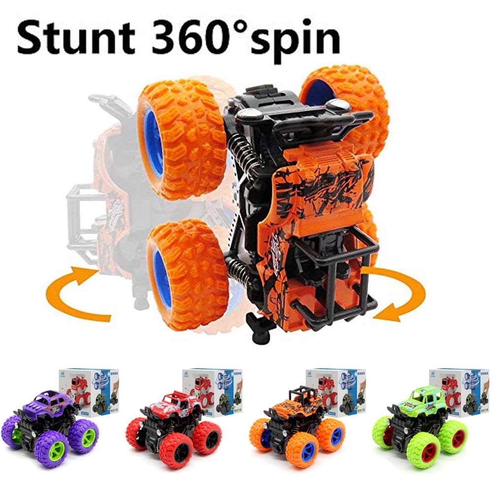 Monster Truck Toys - Voitures jouets à friction Véhicules Push and Go pour  enfants Meilleur cadeau de