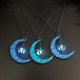 thumbnail image 3 of CHAO Collares para mujer, collar con colgante, colgante de calabaza y luna, cadena luminosa, regalo de joyería para mamá, esposa, novia, estilo 2, 3 of 4