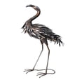 thumbnail image 2 of 27" Tall Outdoor Garden Statue Flamingo with Sturdy Stand in Silver, 2 of 3
