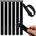 thumbnail image 2 of Customizable Highly Elastic Reverse Buckle Nylon Magic Elastic Band Hook Loop Cable Ties 谢懈锌褍褔泻懈 Straps Sticky Fastener Tape Green 2x40cm 10pcs, 2 of 6