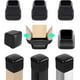 thumbnail image 1 of Paquete de 24 tapas protectoras de patas de silla de silicona de 1 pulgada, patas de mesa, resistentes a los arañazos, protectores de patas de silla, tapas de patas de muebles, almohadillas de teflón TUNC Sencillez, 1 of 4