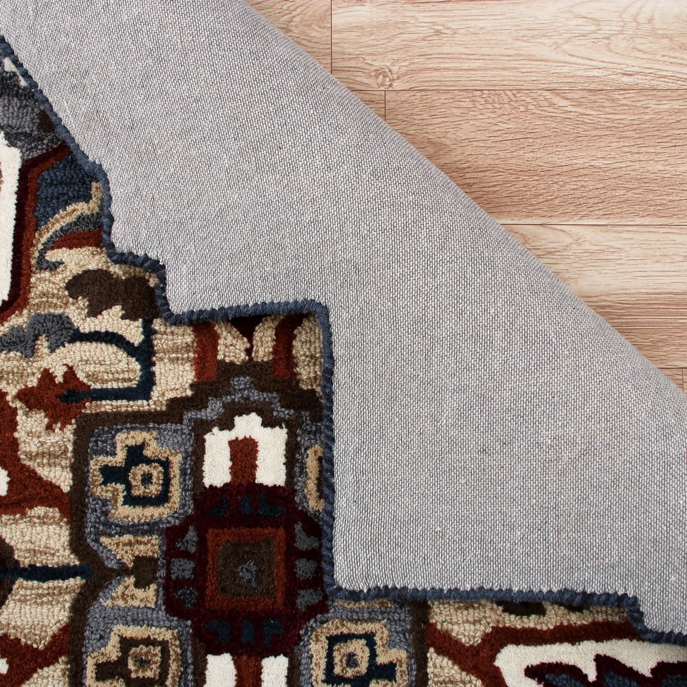 Ox Bay Selah 7' Star Gray/Rust Southwestern Hand-Tufted Indoor Area Rug