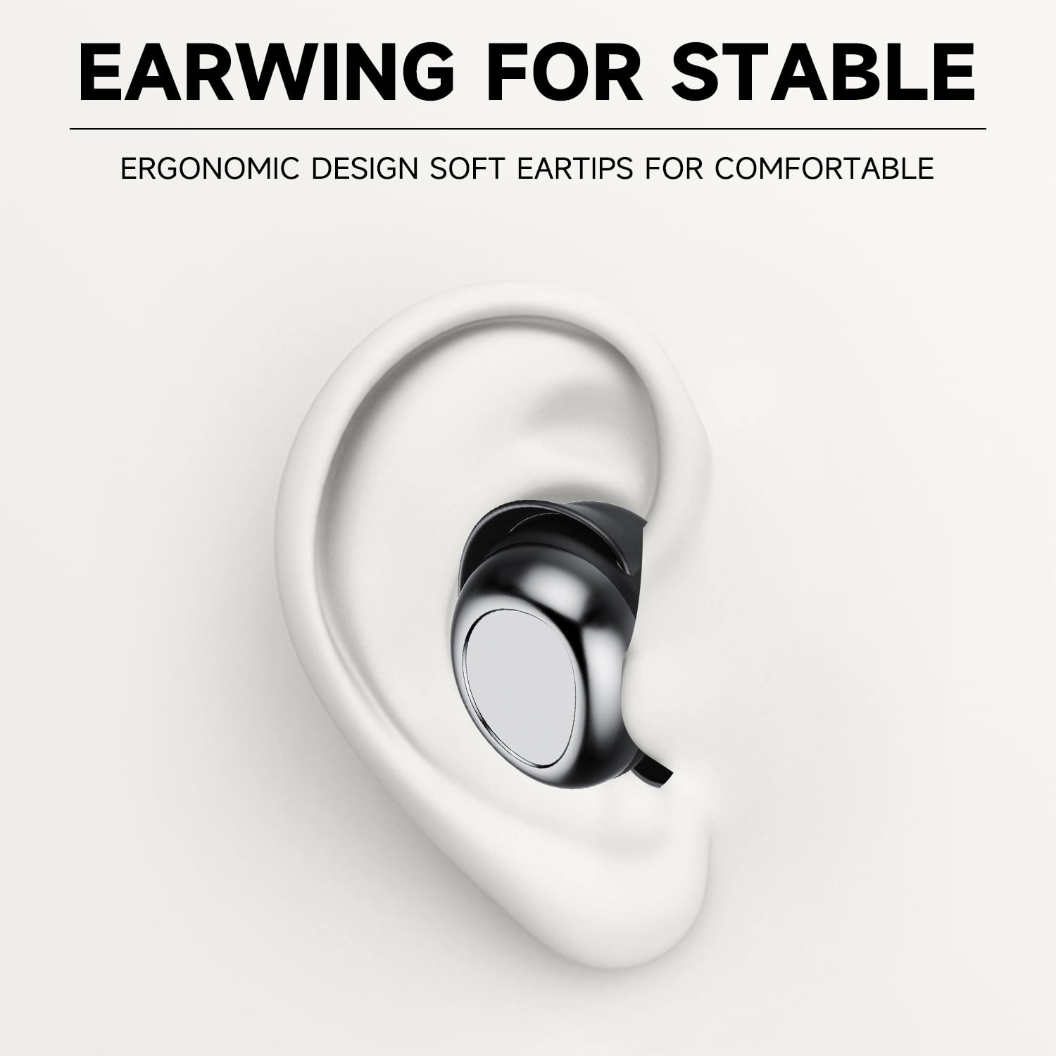 Sleep Ear Buds, Bluetooth 5.4 Ultra-Mini Sleep Earbuds for Side Sleepers, Hi-Fi Stereo 3D Bass Noise Cancelling Wireless headphones, 53H Playtime with IP7 Waterproof LED Earphones, USB C