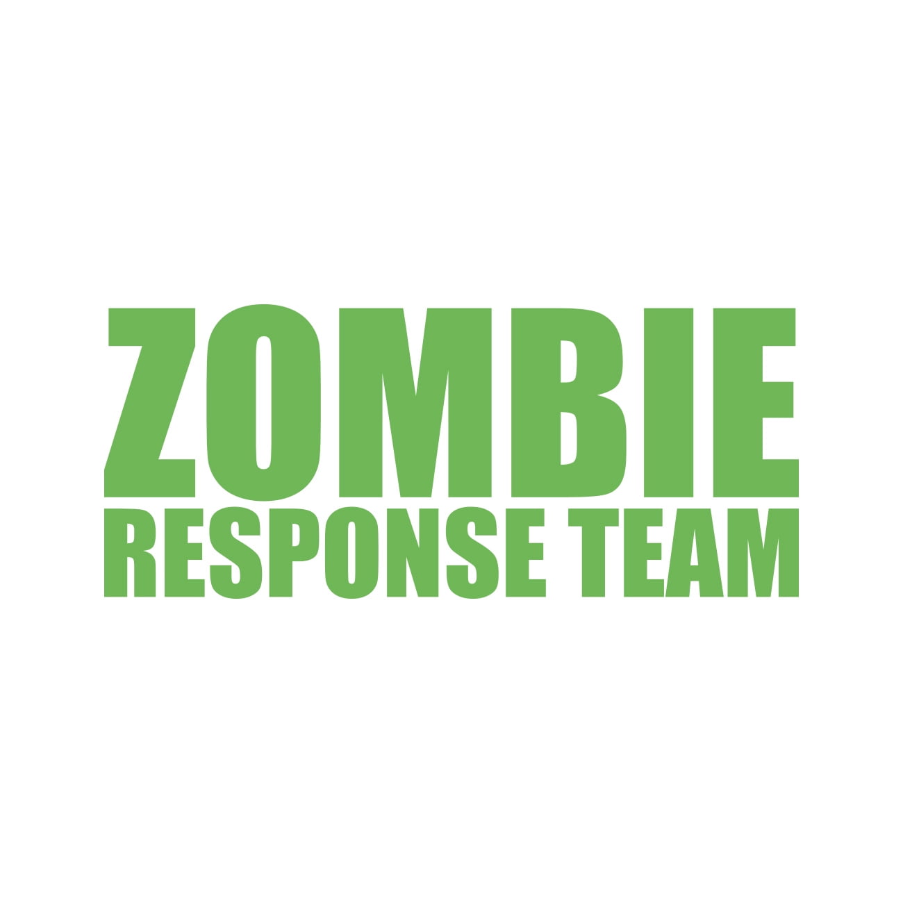 Zombie Response Team Sticker Decal Die Cut Self Adhesive Vinyl