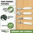 thumbnail image 4 of FabLife Comfort Grip Spoon Adaptive Utensils, Daily Living Aid for Individuals with Weak Grip, 4 of 5