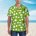 thumbnail image 4 of Haiem Funny Sheep Doing Yoga Printed Hawaiian Shirt for Men - Men’s Casual Beach Summer Shirts - Stretch Fabric with Modern Fit-X-Large, 4 of 9