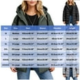 thumbnail image 2 of hoksml Plus Size Long Puffer Coat for Women, Solid Color Hooded Winter Jacket with Pockets, Zip and Snap Closure, 2 of 8