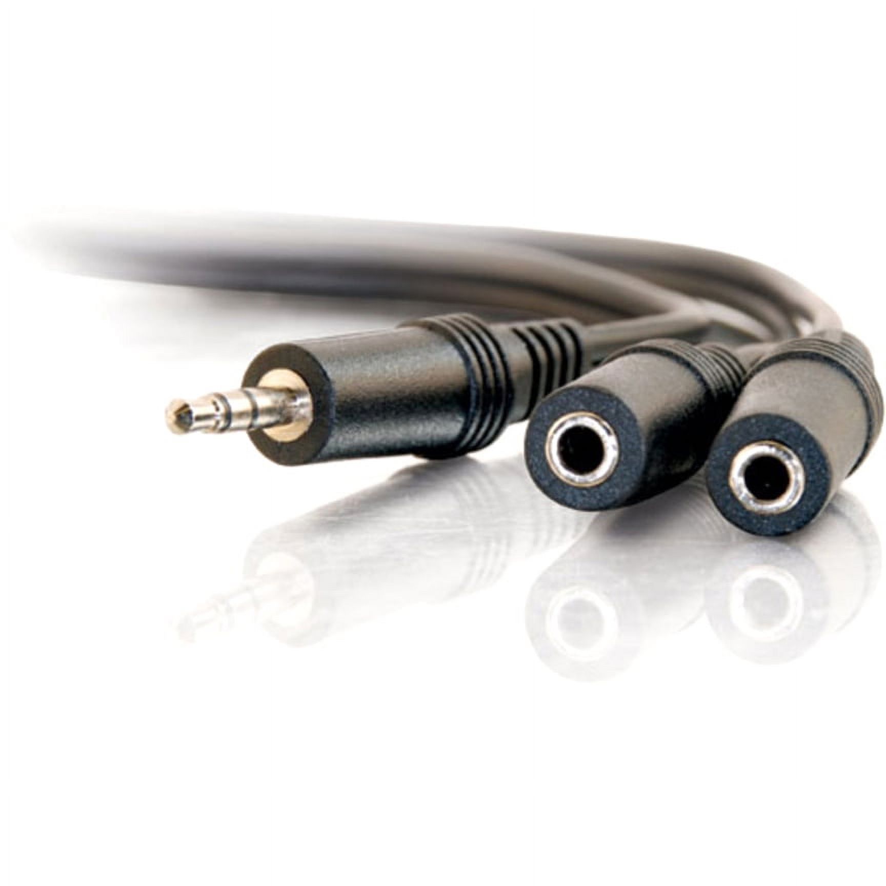 C2G Value Series 6ft One 3.5mm Stereo Male to Two 3.5mm Stereo Female Y-Cable - audio splitter - 6 ft - image 3 of 3