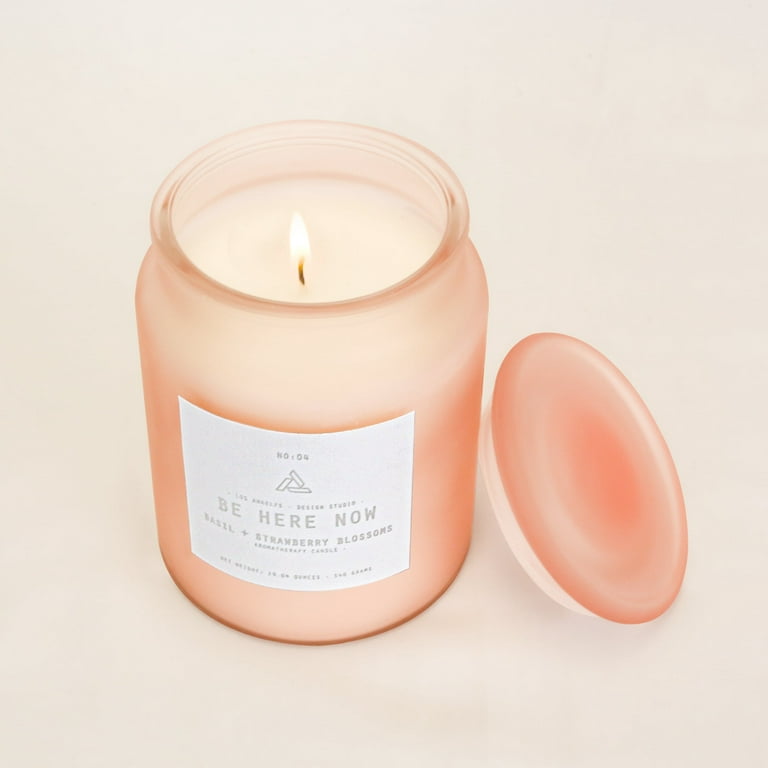 Subrtex Scented Candle Be Here Now Basil Strawberry Blossom