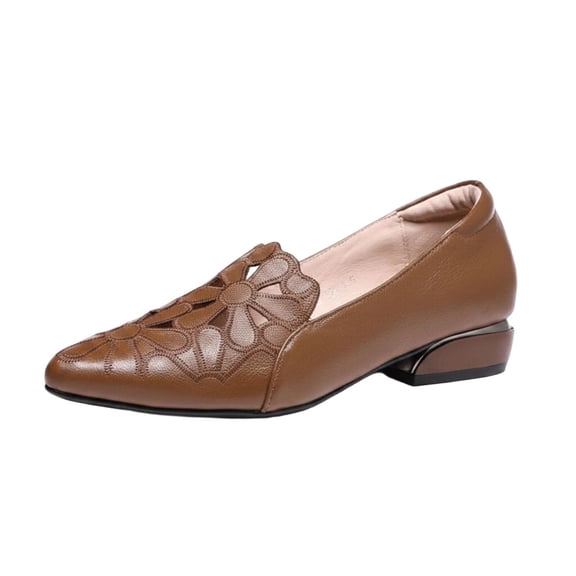 Wensltd Women Pointed Toe Flats Soft Sole Daily Flats Plus Size Solid Color for Office Spring Summer Daily