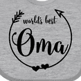 thumbnail image 4 of Inktastic World's Best Oma Girls Baby Bib, 4 of 4