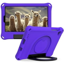 Dteck Case for Samsung Galaxy Tab A7 Lite 8.7 2021 (SM-T220/T225), Lightweight Convertible Handle Ring Stand Kids Friendly EVA Protective Cover for Galaxy Tab A7 Lite 8.7 2021,Purple