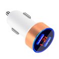 thumbnail image 3 of Matsuzay de pantalla de dígitos para teléfono móvil de coche, medidor de voltaje, adaptador de carga USB portátil para accesorios de enchufe Teléfono y Comunicación Oro blanco, 3 of 8