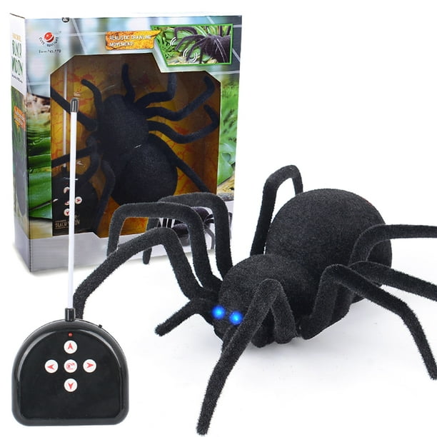 Decoración de fiesta de Navidad de Halloween, simulación de control remoto de araña, simulación de control remoto, juguete de araña, simulación de juguete de araña, valor excepcional