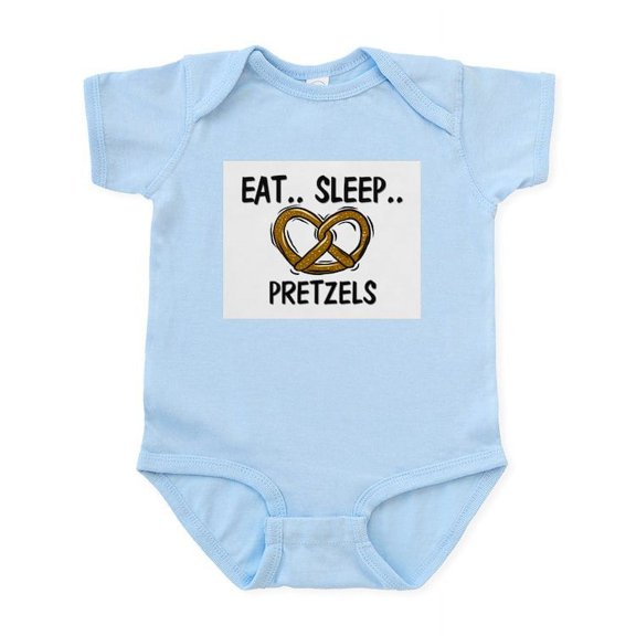 CafePress - Eat ... Sleep ... PRETZELS Infant Bodysuit - Baby Light Bodysuit, Size Newborn - 24 Months