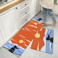 thumbnail image 2 of Abstract Art Kitchen Rugs Set of 2 Anti Fatigue Mats for Kitchen Floor Cushioned Kitchen Rugs and Mats Non Slip Kitchen Runner Comfort Standing Mat, Woman Seaside Sunset Landscape, 2 of 6