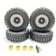 thumbnail image 1 of Llantas de plástico 1/24 para coche teledirigido Ounissouiy 8 uds negro, 1 of 6