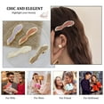 thumbnail image 5 of No Bend Hair Clips for Women Styling Sectioning, No Crease Bangs Hair Clipsorange, 5 of 5