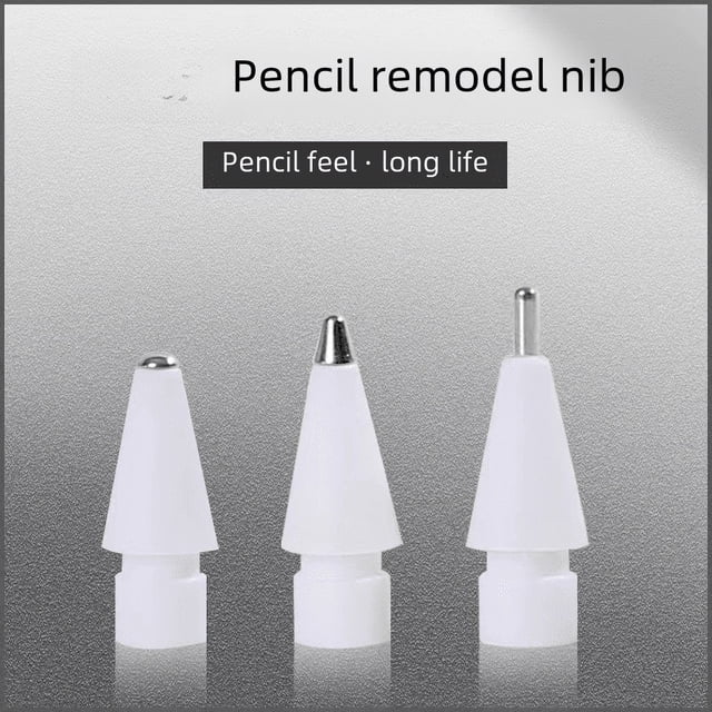 Adecuado para la punta del lápiz transparente Apple Pencil, punta del lápiz transformador, película de papel de segunda generación, punta de lápiz de repuesto resistente al desgaste