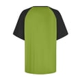 thumbnail image 5 of Timegard Plus Size Tops for Women Crewneck Drop Shoulder Color Block Casual Comfy Short Sleeve Tee Shirts, 5 of 5