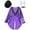 Purple, variant on Women Magician Cosplay Costume Sequin Tailcoat Circus Showman One-Button Tuxedo Jacket Outfits Silver XXL