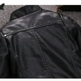 thumbnail image 5 of Girls Jacket Black Kids Girl Spring Pu Leather Motorcycle Coat For Leather,9-10 Years, 5 of 6