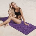 thumbnail image 6 of Bingfone Purple Glitter Oversized 27.7x55 Inches Beach Towel, Super Absorbent Soft Plush Pool Towel, Bath Towel for Travel Sports Pool Swimming Bath Camping Yoga Girls Women Adults, 6 of 6