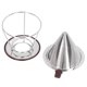 thumbnail image 5 of Verter Sobre El Goteador De Café, Reutilizable 1-4 Tazas Filtro De Café De Acero Inoxidable Sin Papel Malla 300 Para Ollas Compartidas OTVIAP Coffee Filter Funnel, 5 of 8