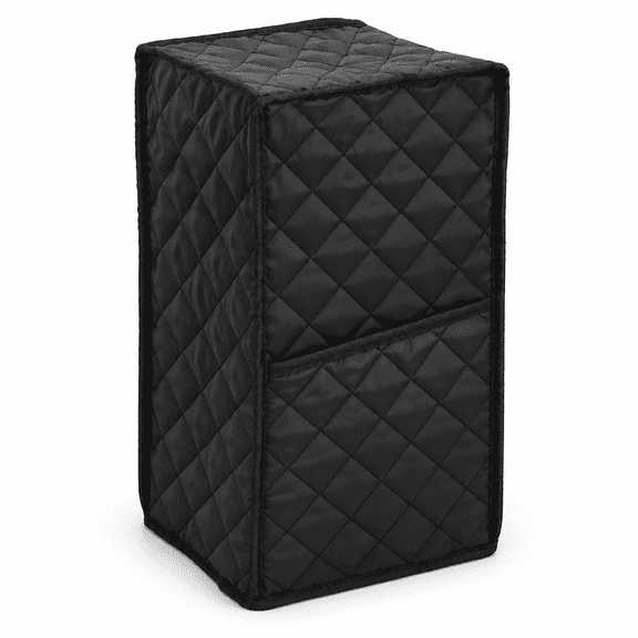Riousery Kitchen Blender Dust Cover Quilted Fabric Appliance Protector Cover for Food Processor, Waterproof Black Blender Cover