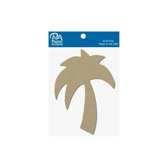 Chip Shape 8pc Palm Tree Natural