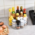 thumbnail image 4 of Mobestech Kitchen Rotating Organizer Transparent Tray for Spices Condiments and Cabinet Use, 4 of 7