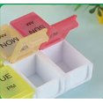 thumbnail image 3 of Organizador de pastillas extra grande 2 veces al día, pastillero de 7 días a. m. para guardar medicamentos diarios, vitaminas y suplementos para ancianos, pacientes artríticos y niños, 3 of 4