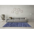 thumbnail image 3 of Ahgly Company Machine Washable Indoor Rectangle Abstract Blue Modern Area Rugs, 7' x 10', 3 of 4