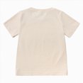 thumbnail image 4 of TOWED22 Toddler Cotton T-Shirt Short Sleeve Cute Graphic Shirt for Kids Girls Boys Tees(Beige,2-3 Y), 4 of 4