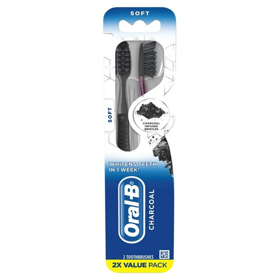 Oral-B Toothbrush Charcoal Soft Value 2-Pack (Pack of 3)
