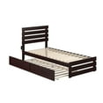 thumbnail image 2 of Oxford Twin Extra Long Bed with Footboard and Twin Extra Long Trundle in Espresso, 2 of 9
