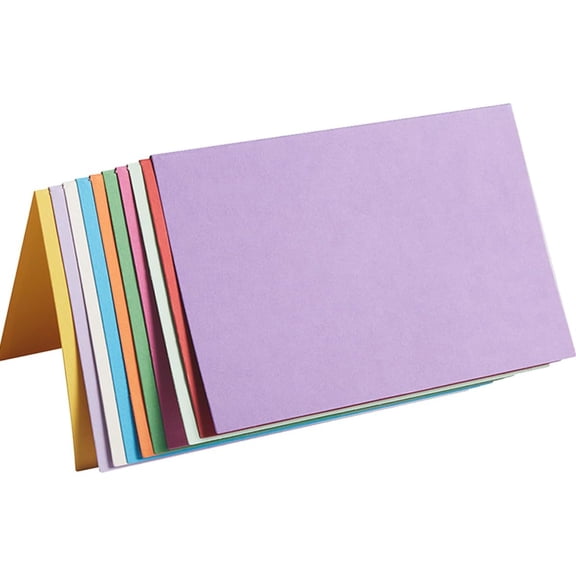 50 Pack Blank Cards Folded Cardstock Thank You Blank Greeting Cards for Invitations, Wedding, Greeting Cards, All Occasion DIY (Multicolor, 5x7)