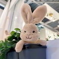 thumbnail image 6 of 12-inch Rotating Head Khaki Brown Easter Bunny Plush - Interactive Stuffed Animal Toy with Movable Neck, Soft Toddler Kids Gift & Easter Basket Stuffers Khaki, 6 of 6