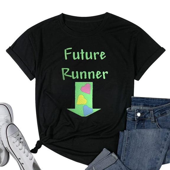Womens Shirt Future Runner Green Maternity Dark T Maternity Tee Black Small