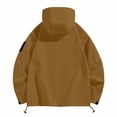 thumbnail image 3 of WTOBBY Men's Casual Hooded Workwear Jacket - Fashionable Versatile Design, Windproof Waterproof, Perfect for Outdoor Jobs, Daily Wear, and All-Purpose Use,Coffee L, 3 of 3