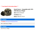 thumbnail image 2 of Knock Sensor - Compatible with 1999 - 2002 Mercury Villager 2000 2001, 2 of 2