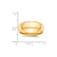thumbnail image 4 of Real 14kt Yellow Gold 7mm Bevel Edge Comfort Fit Band Size 8; for Adults and Teens; for Women and Men, 4 of 4