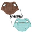 thumbnail image 3 of Touchdog JKTD9BRXL Manteau pour Animaux Réversible Isolé - Extra Grand - Bleu & Marron, 3 of 5