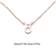 thumbnail image 4 of Collar de la amistad Minnieouse con colgante de tarjeta de presentación oro rosa Tauro Type3 NO3, 4 of 6