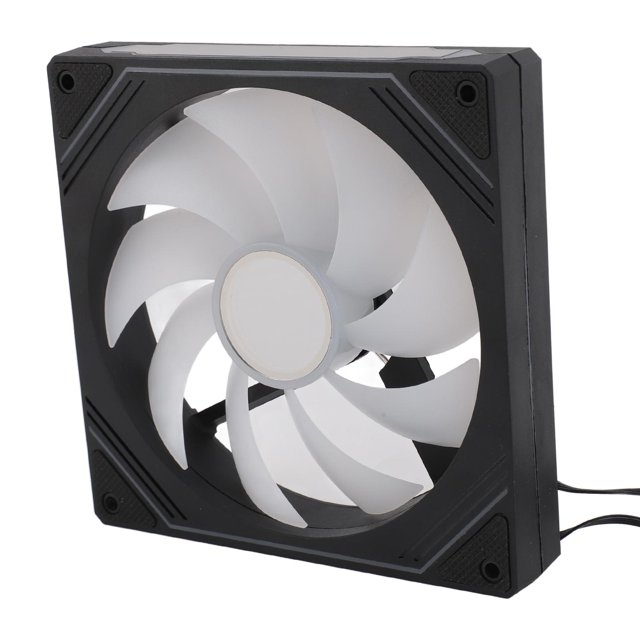 CPU Cooling Fan, 4 Pin Power Connector, 140 X 140 X 25mm PC Cooling Fan with Synchronized Light, DC 5V 0.5A Replacement Fit for Heat Sink